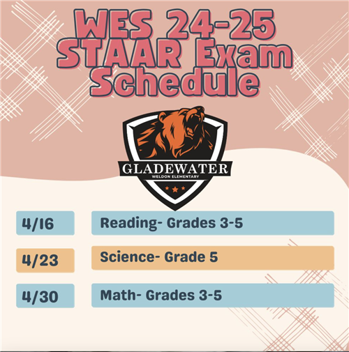  STAAR Testing Dates